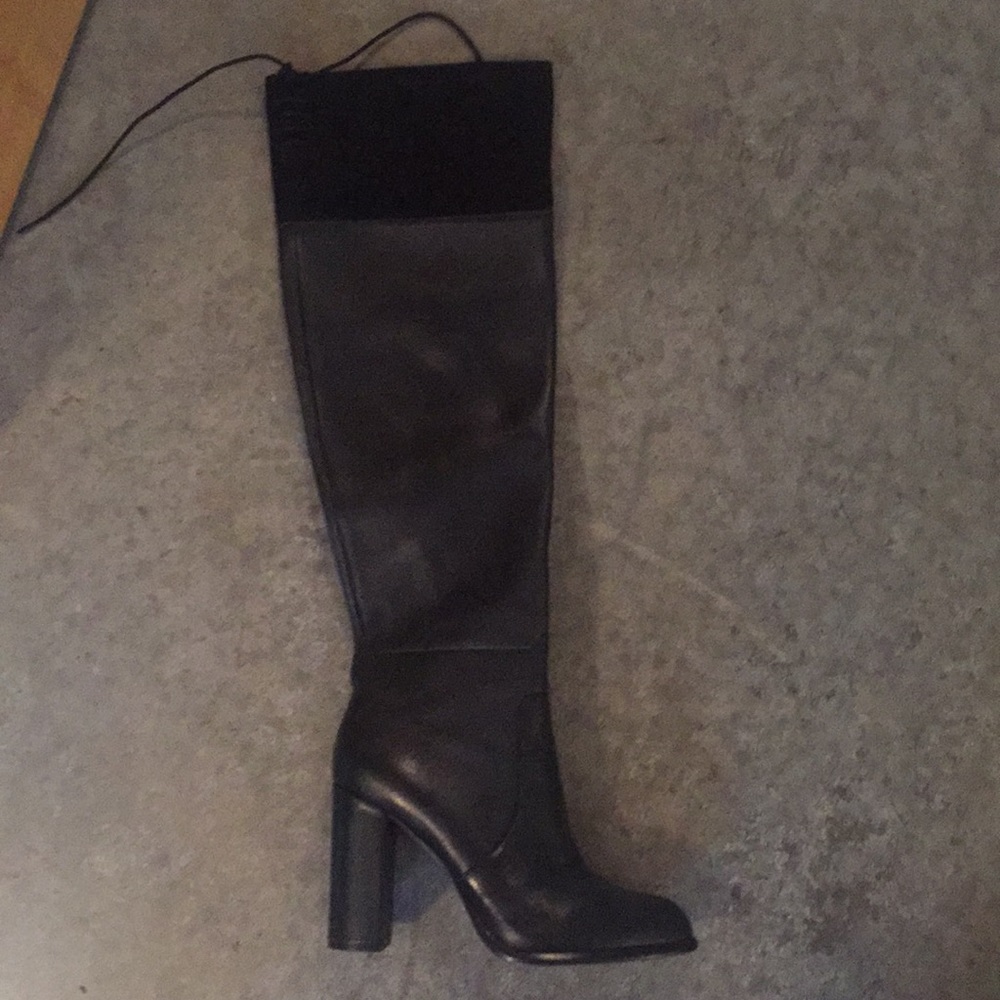 Tall black boots